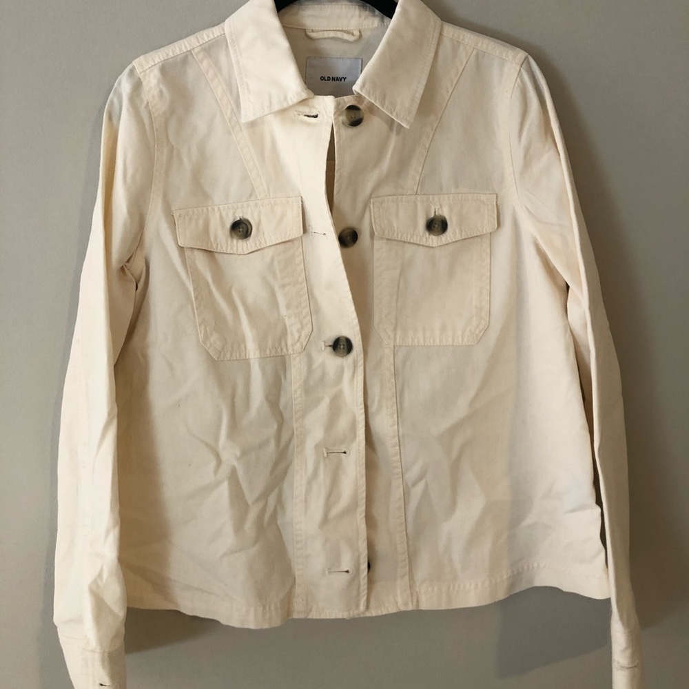 old navy tan jacket